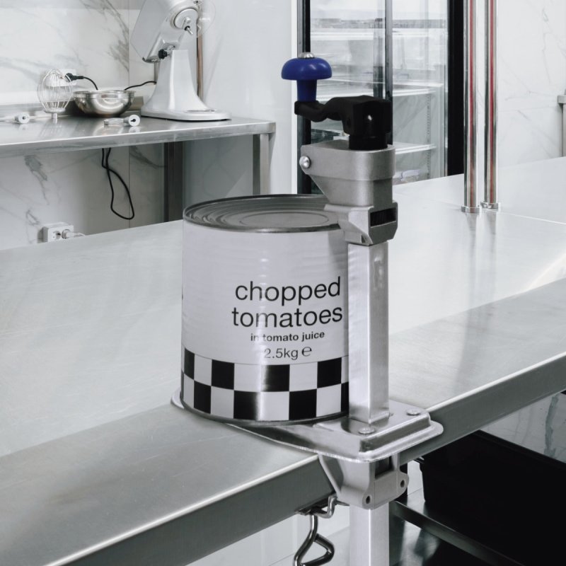 Commercial Can Opener 50cm 20 Inch Heavy Duty Stainless Steel Large Manual Tin Opener Sharp Blade Professional Kitchen Catering Restaurant Workbench Table Top Clamp Adjustable Height FREE Bench Screws