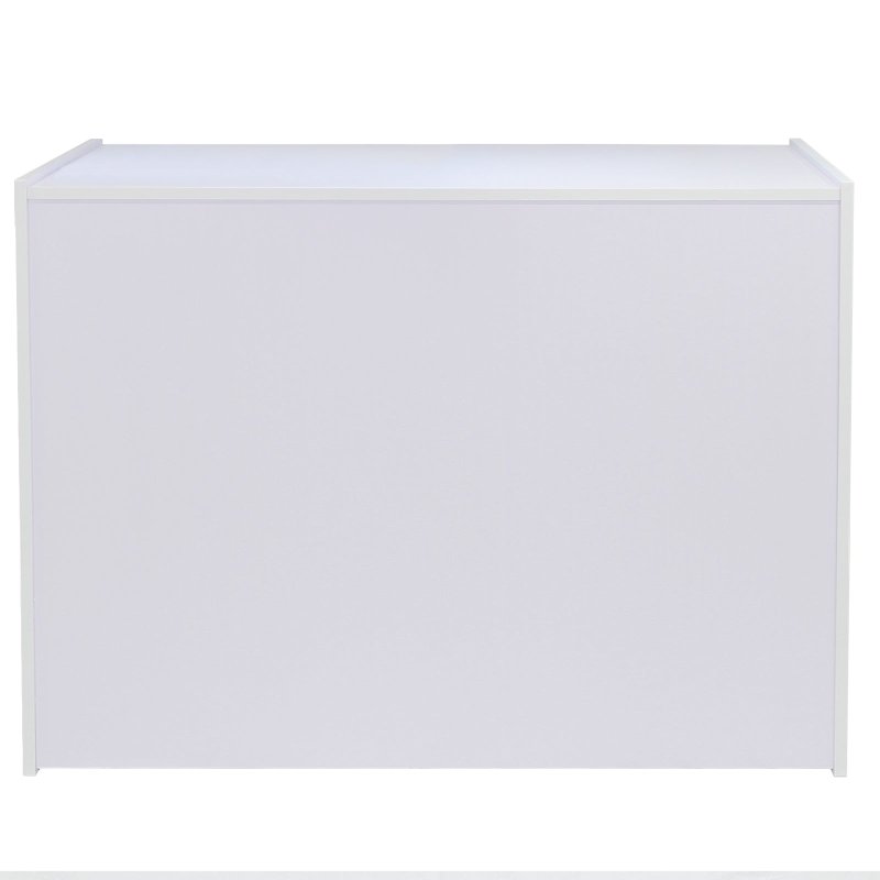 Retail Shop Counter Till Block Product Showcase Display Storage Cabinet Shelves White - A1200