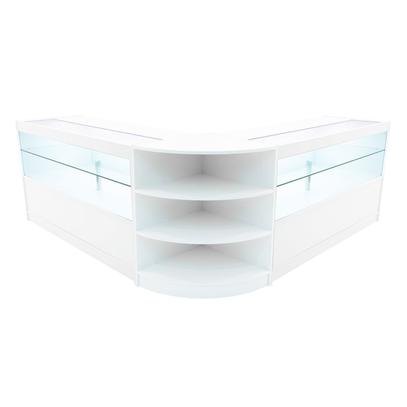 Andromeda LED Shop Counter Set LM60 & 2 x C1500 - White