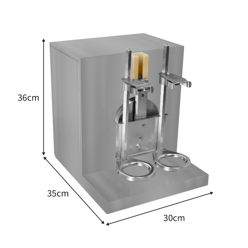 Automatic Cup Sealing Machine 500W & Bubble Tea Shaker Double Frame 400 r/min 350 - 1000ml Timer 6 - 120 Seconds 500-650 Cups/H Plastic Paper 90/ 95mm Diameter FREE Film Roll & 2 700ml Plastic Shakers