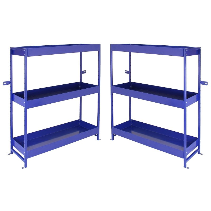 Monster Racking, Lightning Van Racks Metal Shelves Tool Storage Unit Duo, 116.5cm x 115cm x 34.8cm