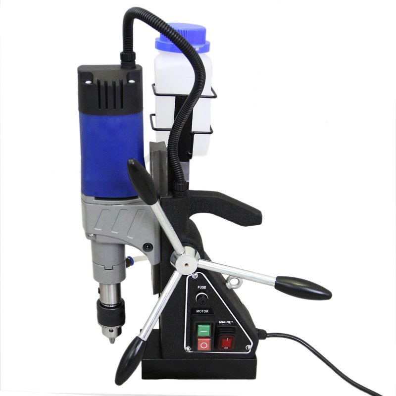 Industrial Steel Magnetic Drill Press Machine 230V 35mm Diameter Drilling Annular Cutter Railways Ship Building Bridge Engineering Electric Power Construction