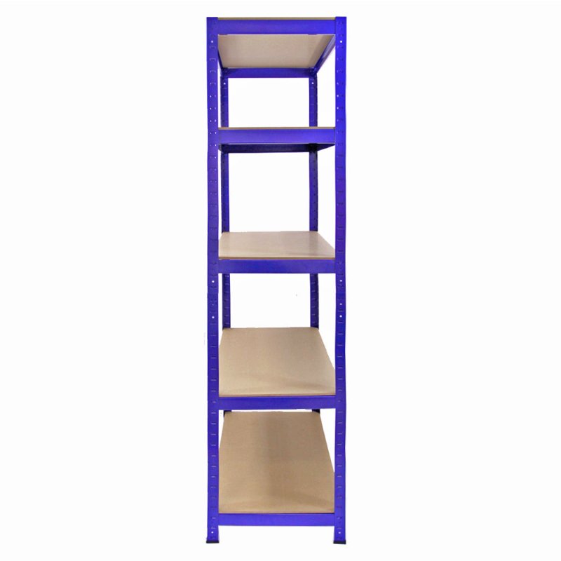 5 x T-Rax Heavy Duty Racking Units 90cm Greenhouse Shed Warehouse Garage Storage Shelving Blue Bays Shelves Metal Utility Racks Steel