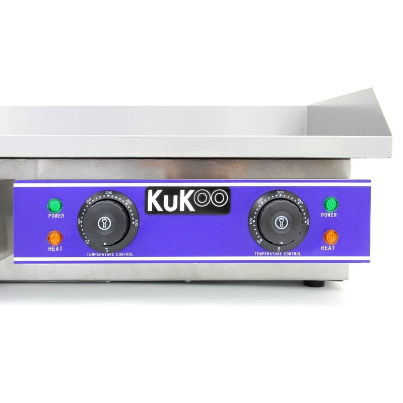 KuKoo 70cm Commercial Electric Countertop Hotplate Griddle, 73cm x 23cm x 51cm, Stainless Steel