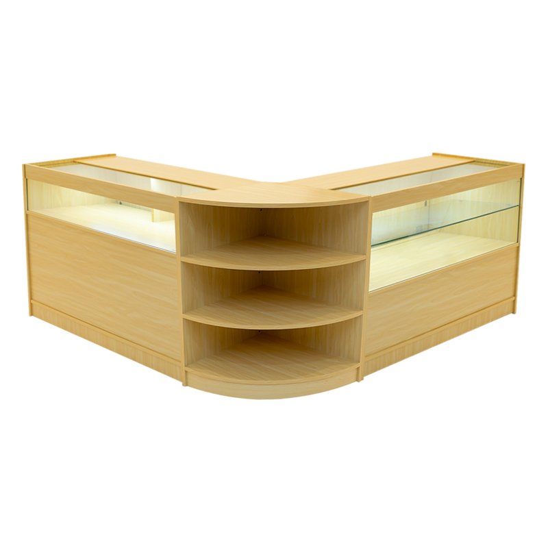 Harmonia LED Shop Counter Set B1200, C1200 & LM60 - Maple