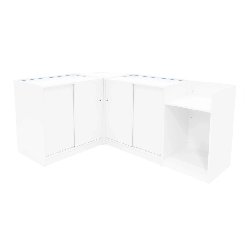 Vega LED Shop Counter Set K900, C900, TB60 & CM60 - White