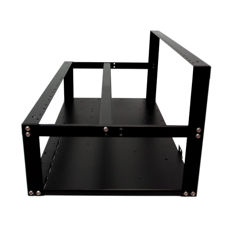 Mining Rig Frame Mining Case  6/8 GPU Crypto Coin Currency  Mining Rig Mining Steel Open Case Mining Rig Open Air Computer Case FREE Power Switch Cable & Mining Cable