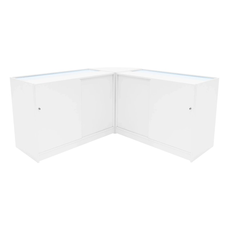 Triton LED Shop Counter Set K1200, B1200 & CM60 - White