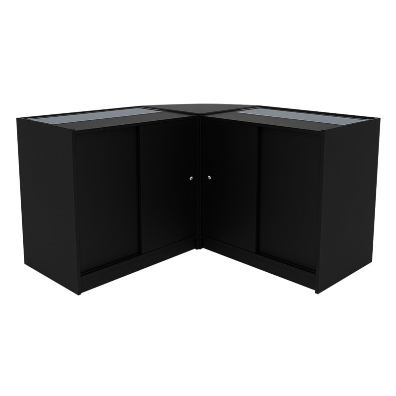 Harmonia LED Shop Counter Set B900, C900 & LM60 - Black