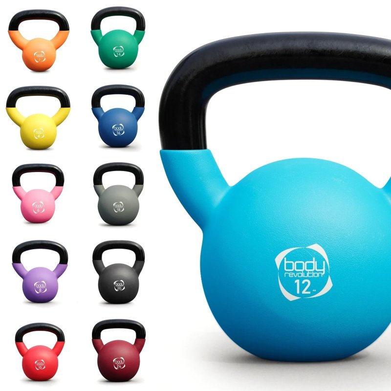 Body Revolution Neoprene Kettlebells 4kg6kg8kg Set