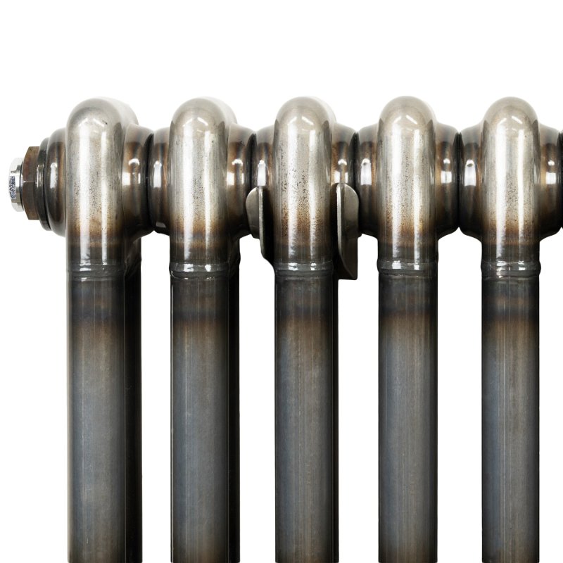 Traditional 3 Column Radiator - 1800 x 200mm - Raw Metal