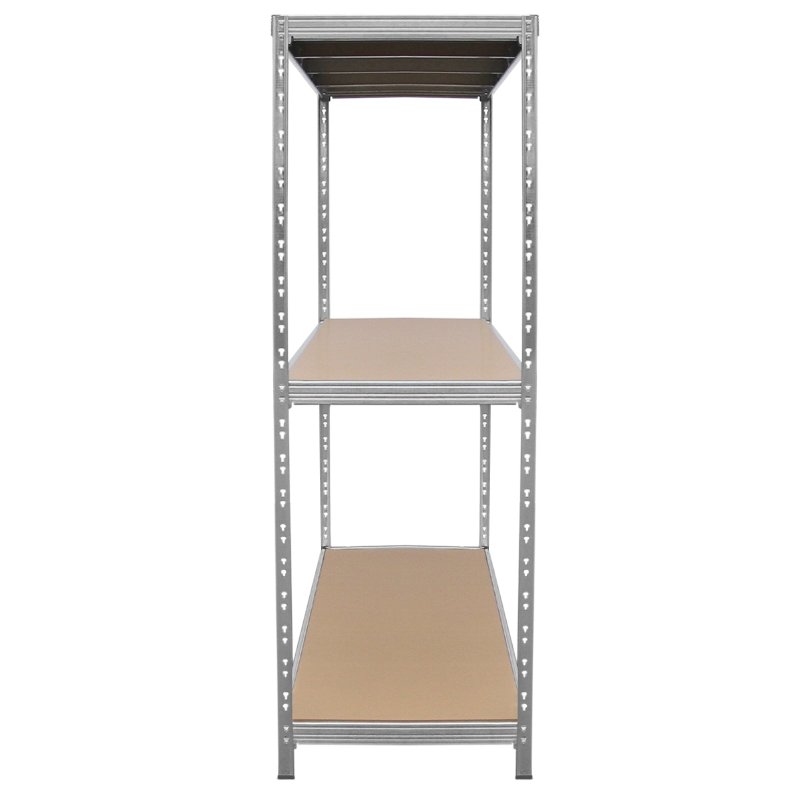 Heavy Duty Garage Shelving Extra Wide Boltless Racking 1200KG Capacity Galvanised Steel Metal 3 Tier Shelves Storage Unit Warehouse Home Shed Industrial 1 Bay | 2000 x 1860 x 600mm