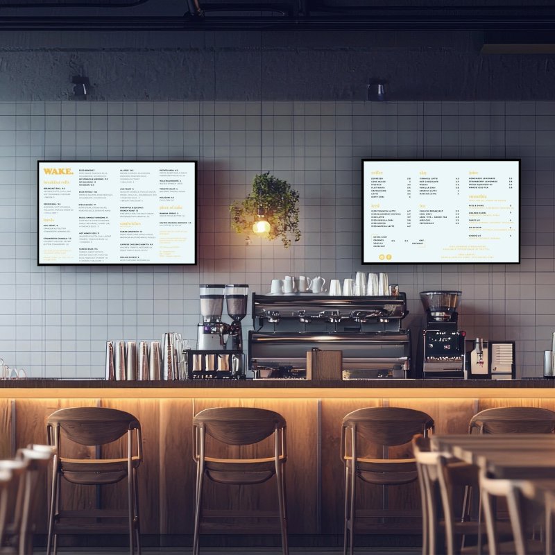 LED Advertising Light Box A2 Ultra Slim Frame Poster Display Illuminated Wall Ceiling Mounted 1m Bracket Backlit Menu Board Movie Takeaway Shop Sign Holder Black Rectangle Lightweight Aluminium Indoor