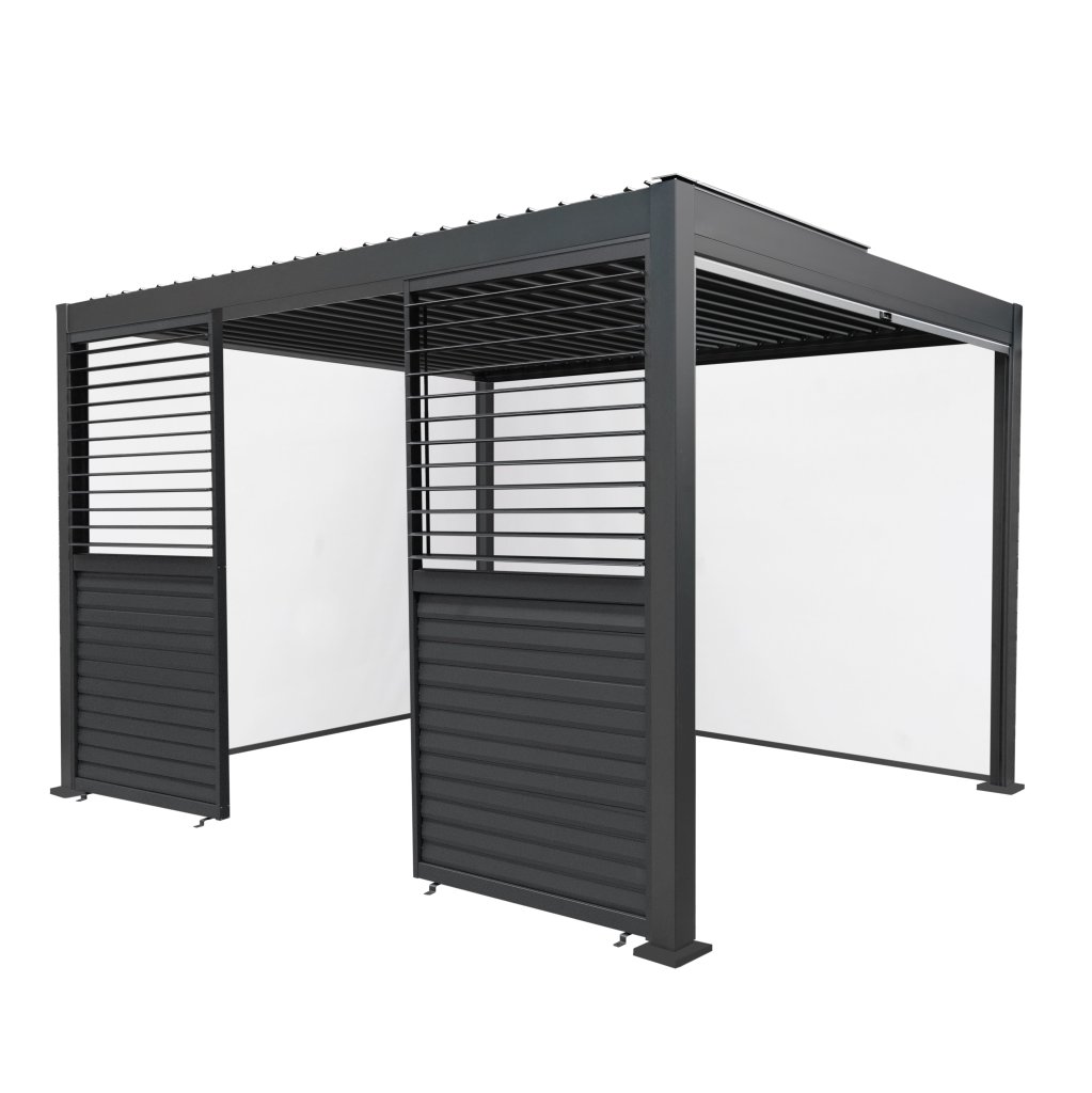 Aluminium Louvered Pergolas with Panels Image