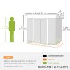 Outsunny 7 x 4ft Outdoor Garden Metal Storage Shed, Tool Storage Box for Patio, Grey Wood Grain