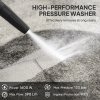 Outsunny 1600W High Pressure Washer, 130 Bar Pressure, 390 L/h Flow, Portable Power Washer Jet Wash Cleaner with Adjustable Nozzle, 6M Hose, Handle for Home Patio Car Driveway, Green
