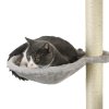 PawHut 4 Piece Cat Shelves, Cat Wall Furniture with Hammock, Scratching Posts, Soft Ladder, Steps, Jump Platforms, Cat Wall Shelves for Indoor Cats - Grey