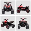 HOMCOM 12V Electric Quad Bike for Kids Ride On Car All Terrain Vehicle Toy, with Forward Reverse Functions, LED Headlights, Music, for Ages 3-5 Years - Red
