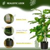 HOMCOM Artificial Evergreen Tree Fake Decorative Plant in Nursery Pot for Indoor Decor, 95cm