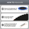 SPORTNOW Trampoline Replacement Mat with Eight Rows of Stitching, Spring Pull Tool, 42 V-Hooks, for 8ft Trampoline, Using 14cm Springs, Trampoline Jumping Mat, Black