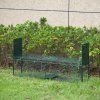 PawHut Two-Door Live Trap for Small Animals, Outdoor and Indoor Animal Trap for Rat, Mice, 100 x 25 x 28cm - Dark Green