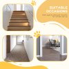 PawHut Pressure Fit Dog Stair Gate No Drilling Safety Gate Auto Close for Doorways, Hallways, 74-87cm Adjustable, 94cm Tall, Black