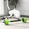SPORTNOW 4-in-1 Adjustable Weight Dumbbells Set, Used as Barbell, Kettlebell, Push up Stand, Free Weights Set for Men and Women Home Gym Training, 40KG, Green