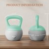SPORTNOW Soft Kettlebell, 12kg Kettle Bell with Non-Slip Handle for Home Gym Weight Lifting and Strength Training, Grey and Green