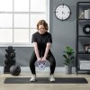 SPORTNOW Kettlebell, 6kg Kettle Bells with Handle for Home Gym Weight Lifting and Strength Training, Purple and Grey