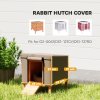 PawHut Rabbit Hutch Cover, Guinea Pig Hutch Cover, for Model X-D2-0047 & Similar Models, 43 x 52 x 37cm, Brown