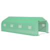 Outsunny Polytunnel Greenhouse with Windows and Door, Walk in Greenhouse for Garden, Backyard (6 x 3 M)