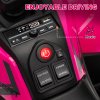 AIYAPLAY 12V Kids Electric Ride on ATV, Battery Powered Quad Bike with 4 Suspension Wheels, Forward Reverse Function, Headlights, Music, Storage Basket, for Ages 3-5 Years, Pink