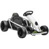 HOMCOM 24V Electric Go Kart for Kids, Drifting Ride-On Racing Go Kart with Slow Start, Music, Horn Honking and Safety Belt, for 8-12 Years Old, White