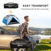 Outsunny Camping Tent, 3-4 Man Family Dome Tent, 2000mm Waterproof, with Carry Bag and Top Hook, for Fishing Hiking Festival, Quick Setup, Blue