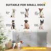 PawHut Retractable Stair Gate for Dogs, Extra Wide Dog Gate Extends Up to 180 cm Wide, 86.5 cm Tall, for Doorways, Stairways, Hallways, Indoor and Outdoor, Grey