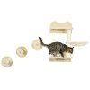 PawHut 4 Piece Cat Shelves Cat Wall Furniture Wall-Mounted Cat Tree for Indoor Cat w/ Hammock, Steps, Platforms, Scratching Post - Beige