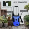 Outsunny 1800W High Pressure Washer, 150 Bar Pressure, 420 L/h Flow, Portable Power Washer Jet Wash Cleaner with Adjustable Nozzle, 6M Hose, Steel Handle for Home Patio Car Driveway, Blue