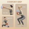 SPORTNOW Soft Kettlebell, 12kg Kettle Bell with Non-Slip Handle for Home Gym Weight Lifting and Strength Training, Orange and Grey