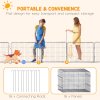 PawHut Dog Pen 16 Panels Puppy Pen Heavy Duty Pet Playpen for Indoor Outdoor for Dogs, Rabbits, Ducks 60cm High
