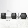 HOMCOM 2x12.5KG Rubber Hex Dumbbell Portable Hand Weights Dumbbell for Home Gym Workout Fitness