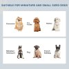 PawHut Raised Dog Bowl Feeding Bowls with Stand for Extra Small and Small Dogs Elevated Pet Bowls Water Food Feeder 44L x 24W x 15H cm - Grey