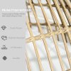 Outsunny Oversized Garden Egg Chair, Outdoor Wicker PE Rattan Chair with Thickened Padded Cushions and Pillows for Balcony, Porch, Khaki