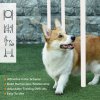 PawHut Dog Agility Equipment Set Pet Run Jump Obedience Training Set for Outdoor with Disc, Whistle, Weaves Poles, Adjustable Jumping Poles, Carry Bag