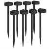 Outsunny Solar Lights Outdoor Garden Stake 8 Pack Pathway Lighting, Solar Stake Lights with Auto On/Off LED, IP44 Waterproof Plastic Outdoor Garden Lighting for Path, Patio and Landscape