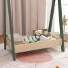 CHINESE AIYAPLAY Kids Clothes Rail, Children Dress Up Rail with 3 Hangers, Bottom Storage Shelf, Gift for Girls, Boys, Nursery, Bedroom, Green