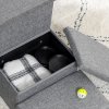 PawHut Dog Steps for Bed, 3 Step Pet Stairs with Kitten House and 2 Storage Boxes, 3 in 1 Dog Ramp for Sofa with Washable Plush Cushion, Light Grey