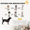 PawHut Dog Pen, 6 Panel Puppy Pen, Steel Dog Playpen, for Medium Breeds, 80cm Tall, Black