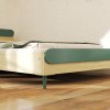 AIYAPLAY Toddler Bed, Kids Bed Frame with Safety Rail, for Ages 3-10 Years, Kids Bedroom Furniture, 195 x 103 x 60.5cm, Green