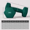 SPORTNOW Dumbbells Set with Carry Storage Rack, Set of 6 Weights for Home Gym, Kettlebell Training Weight Lifting Exercise, 2 x 1kg, 2 x 2kg, 2 x 3kg, Grey