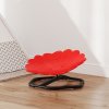 AIYAPLAY Kids Spinning Chair for Autism, Sensory Swivel Chair for ADHD Children, Flower Shaped Sit and Spin Wobble Chair with Metal Base & Non-Slip, Sensory Balance Toy for 3-8 Years Old, Red